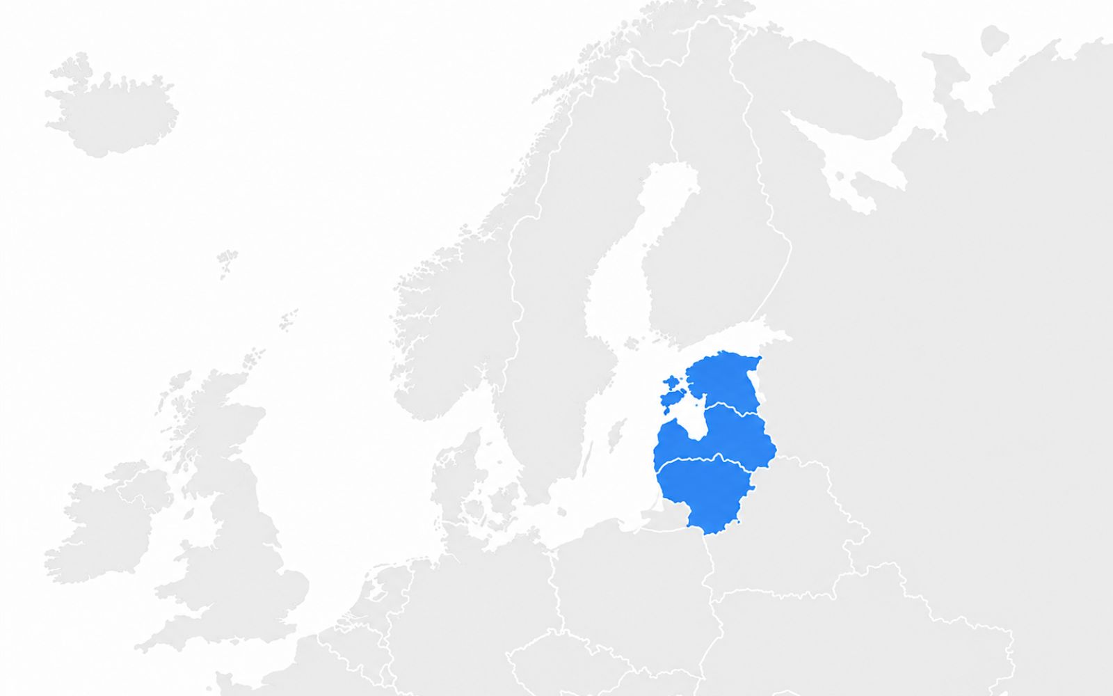 Балтия на карте