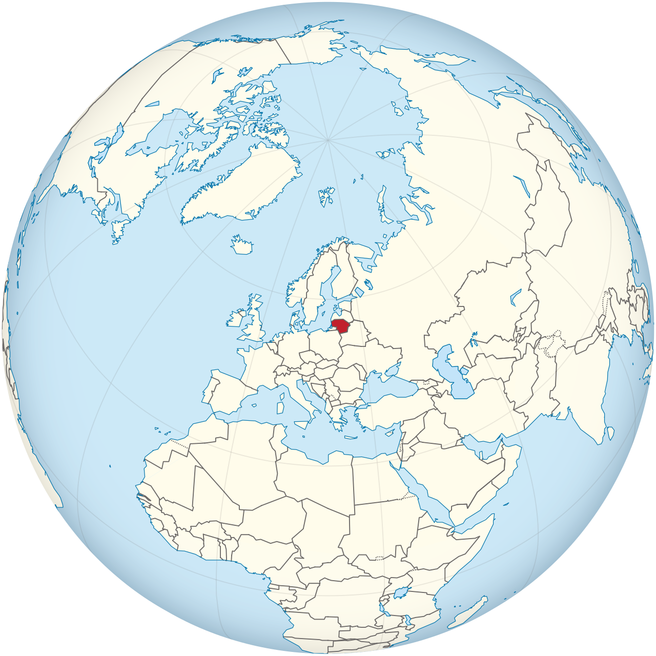 Экономика Литвы на карте мира