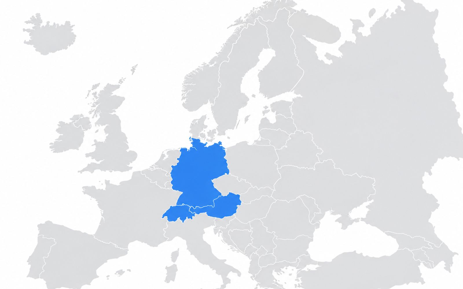 DACH на карте